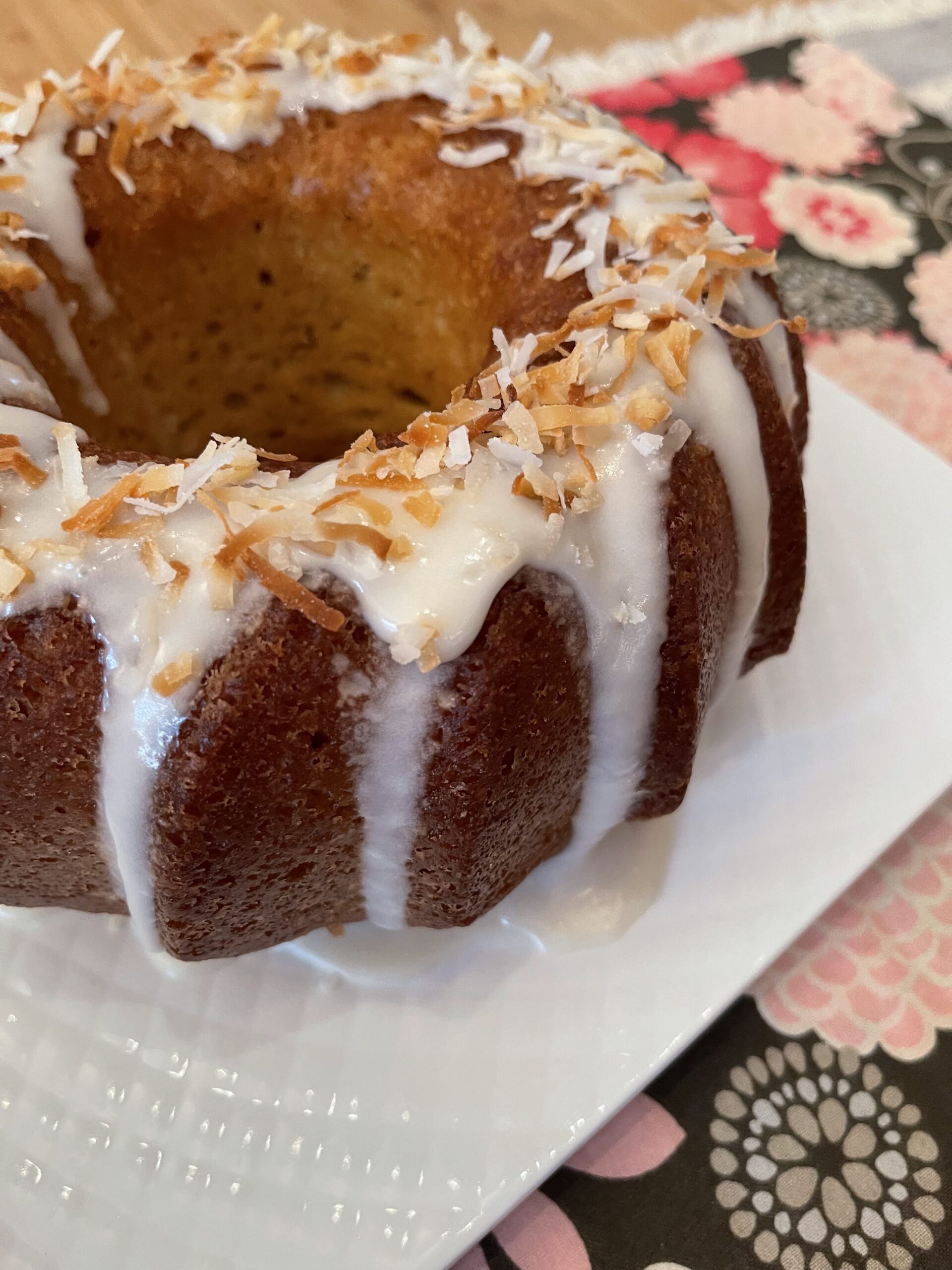 Gluten & Sugar Free Coconut Rum Cake