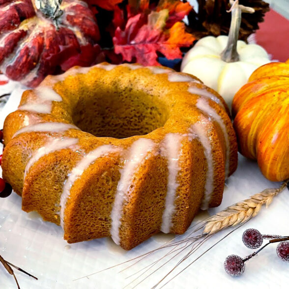 Pumpkin Spice Rum Cake