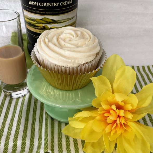 Irish Cream Rum Cupcakes