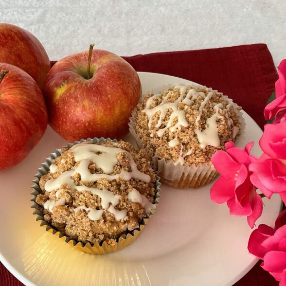 Gluten Free Seasonal Apple Crumble Muffins