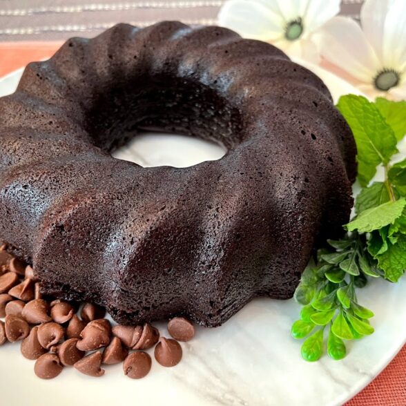 Gluten & Sugar Free Chocolate Rum Cake