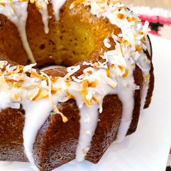 Gluten Free Coconut Rum Cake