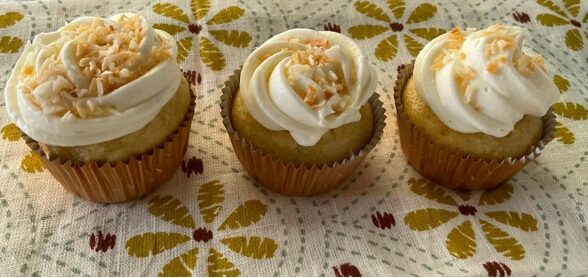 Gluten & Sugar Free Coconut Rum Cupcakes