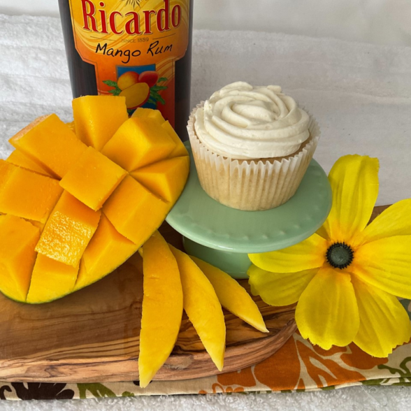 Mango Rum Cupcakes