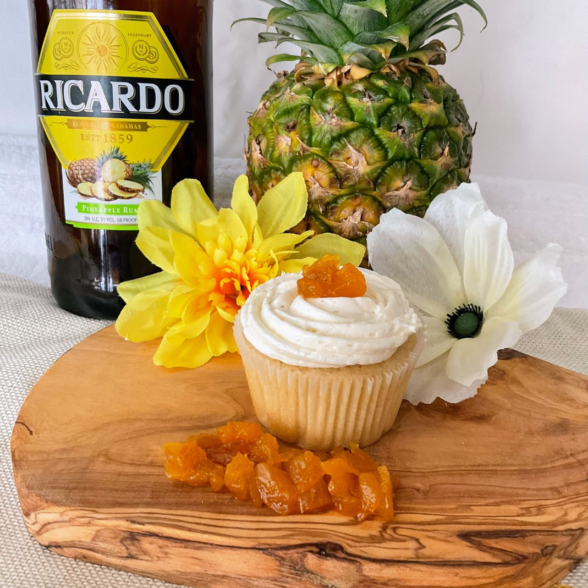 Pineapple Rum Cupcakes