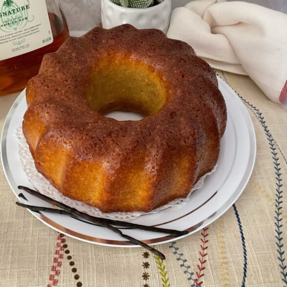 Gluten & Sugar Free Vanilla Rum Cake